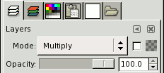 Layer dialog Multiply